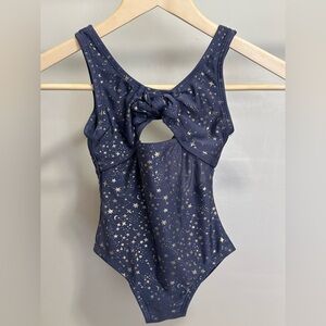 Art Class Navy and Gold Constellation One Piece Swimsuit size XS (4/6)